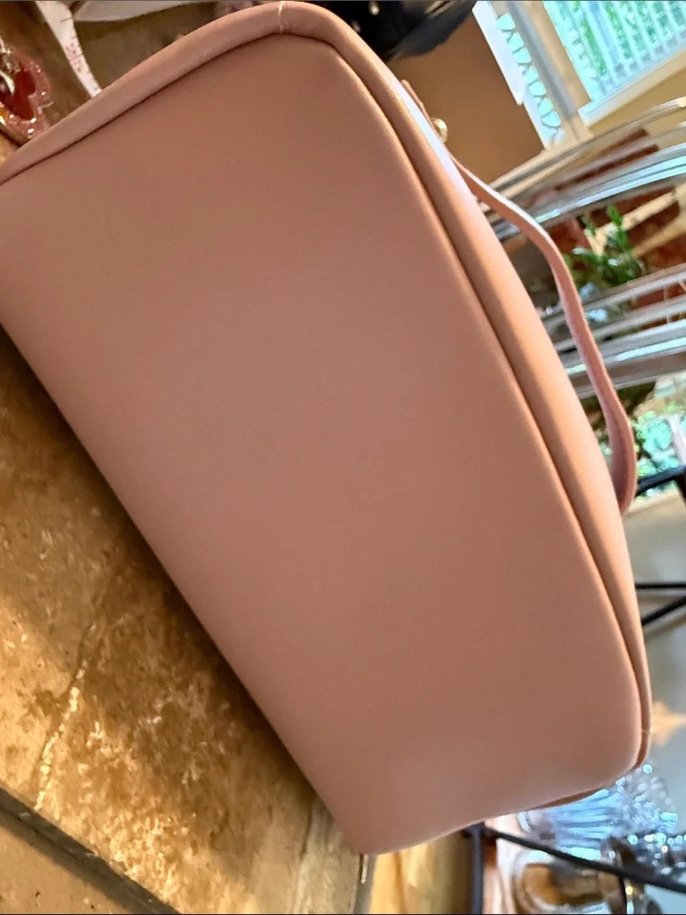 Pink Cosmetic Train Case